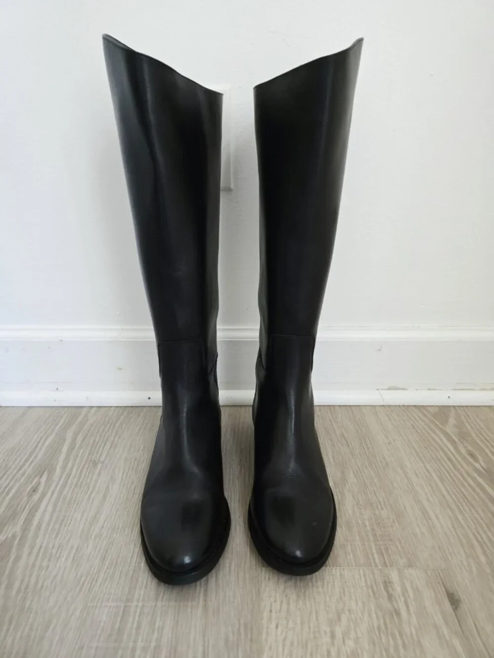Tuckernuck Black Leather Atelier Equestrian Riding Tall Boots 10.5 Womens